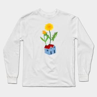 Dandelion Houses Long Sleeve T-Shirt